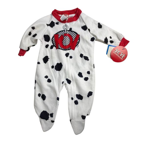 Disney Dr. Denton Vintage 101 Dalmatians Footie Pajamas Baby 6 Months NEW Other - Picture 1 of 8